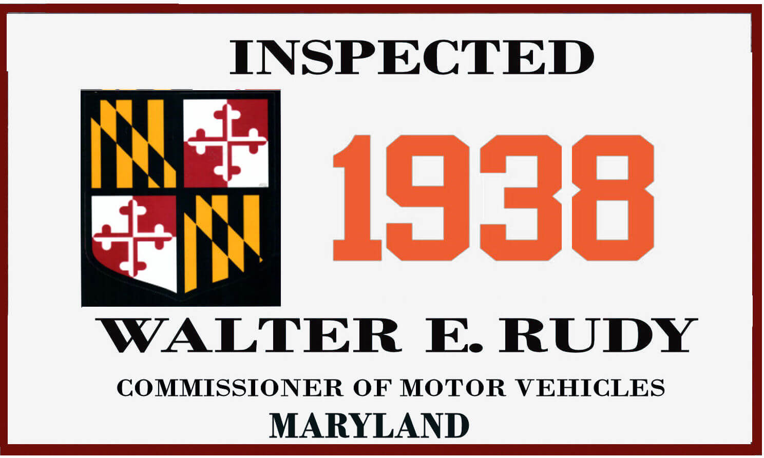 (image for) 1938 Maryland Inspection